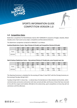 Badminton Sports Information Guide