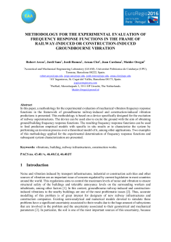 methodology for the experimental evaluation of frequency response