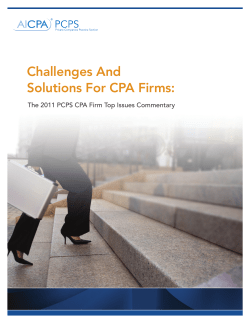 Challenges And Solutions For CPA Firms