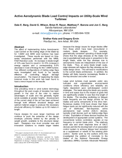 Active Aerodynamic Blade Control Design for Load