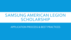 Samsung American legion scholarship