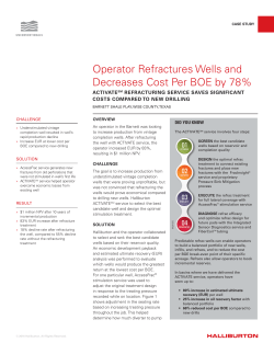 Operator Refractures Wells and Decreases Cost Per