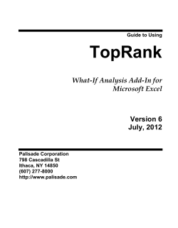 Guide to Using Acorn - Palisade Corporation