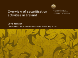Securitisation in Ireland