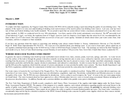 2009 Water Report District #2