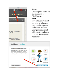 First: Choose your name on the top right of Blackboard. Next: If you