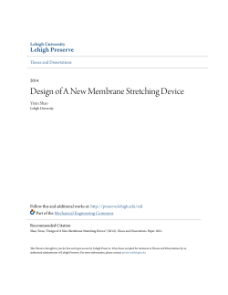 Design of A New Membrane Stretching Device