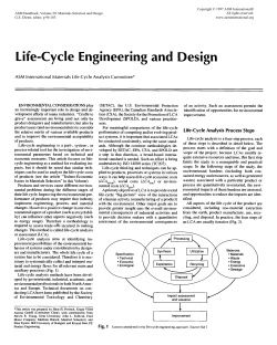 Life-Cycle Engineering and Design