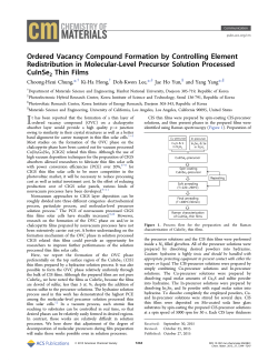 Ordered Vacancy Compound Formation by Controlling Element