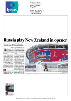 Russia play New Zealand in opener