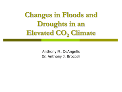 Changes in Floods and Droughts in an elevated CO2 Climate