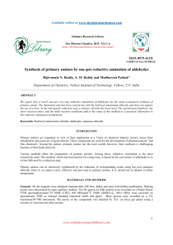 Synthesis of primary amines by one