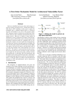 A First-Order Mechanistic Model for Architectural Vulnerability Factor