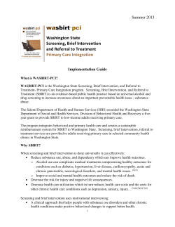 Implementation Guide - WASBIRT-PCI