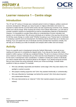 A Level History A, Popular culture and the witchcraze of the