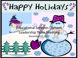 ES Division LCFF/LCAP Training