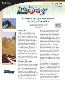 Properties of Wood Waste Stored for Energy