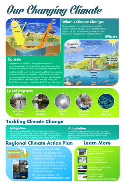 Tackling Climate Change Regional Climate Action Plan Learn More