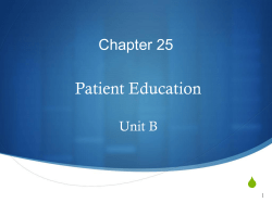 Patient Teaching Documentation