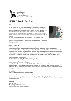 MFR003: Freiband &ndash; True Type