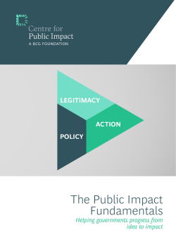 The Public Impact Fundamentals