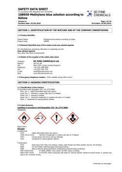 SAFETY DATA SHEET 108950-Methylene blue solution according