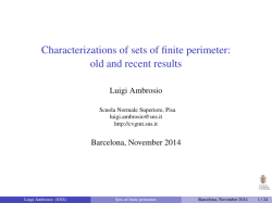 Characterizations of sets of finite perimeter: old and recent results