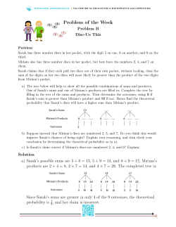 Problem of the Week - Sino Canada School