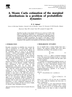 A Monte Carlo estimation of the marginal distributions in a problem