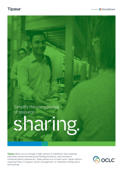 Tipasa product brochure