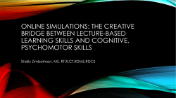 ONLINE SIMULATIONS: THE CREATIVE BRIDGE BETWEEN