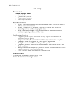 Ecology Layer 1 - Learning Personalized