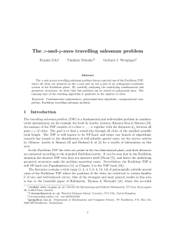 The x-and-y-axes travelling salesman problem