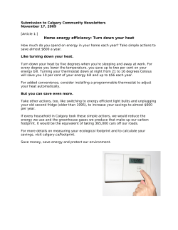 Home energy efficiency: Turn down your heat
