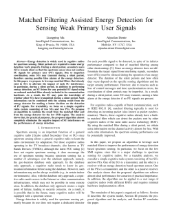 Matched Filtering Assisted Energy Detection for