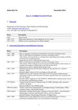 01/09/2002 - Agricultural Research Organization