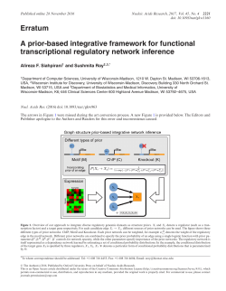 A prior-based integrative framework for functional transcriptional