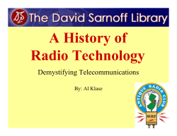 A History of Radio Technology