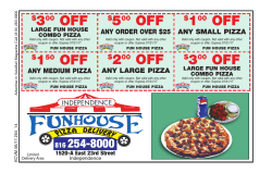 $300 OFF $150 OFF ANY MEDIUM PIZZA $200 OFF ANY LARGE