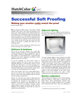 Successful Soft Proofing