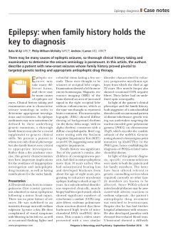 Epilepsy: when family history holds the key to