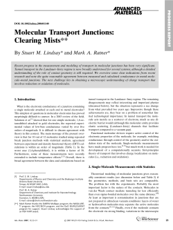 Molecular Transport Junctions: Clearing Mists