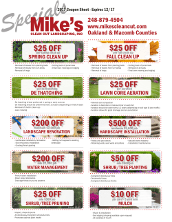 $500 OFF $10 OFF $50 OFF - Mike`s Clean Cut Landscaping