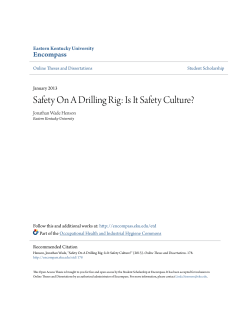Safety On A Drilling Rig: Is It Safety Culture? - Encompass