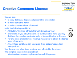Participatory Appraisal of Competitive Advantage