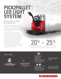 pick2pallet&trade; led light system