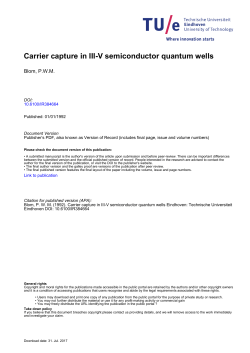 Carrier capture in III-V semiconductor quantum wells