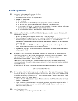 Pre-‐lab Questions