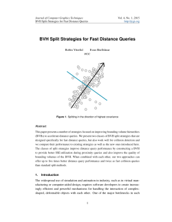 BVH Split Strategies for Fast Distance Queries