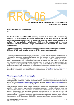 RRC-06 - technical basis and planning configurations for T